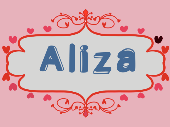 Aliza: A Playful Display Typeface for Handmade Creators