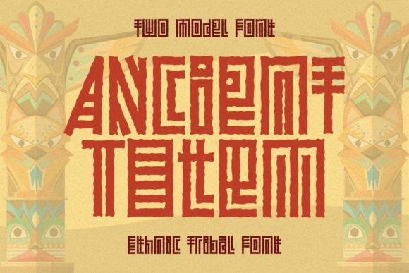 Ancient Totem: A Tribal Display Font That Anchors Digital Branding