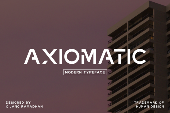 Axiomatic: A Modern Display Font for Small Business Branding