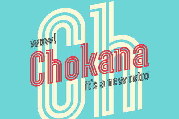 Chokana: A Retro Display Font That Sells Your Handmade Goods
