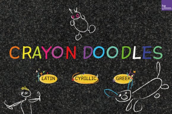 Crayon Doodles: A Clean Display Font for Digital Branding