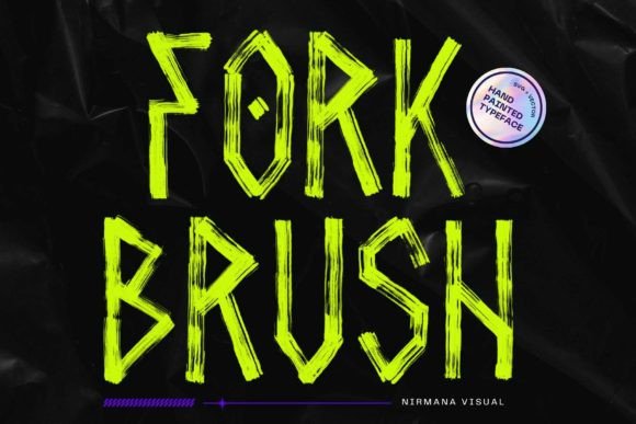 Fork Brush: A Modern Display Font for Handmade Brands