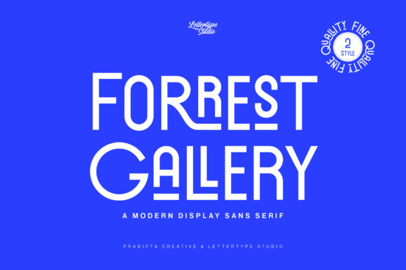 Forrest Gallery: A Modern Display Font for Digital Branding