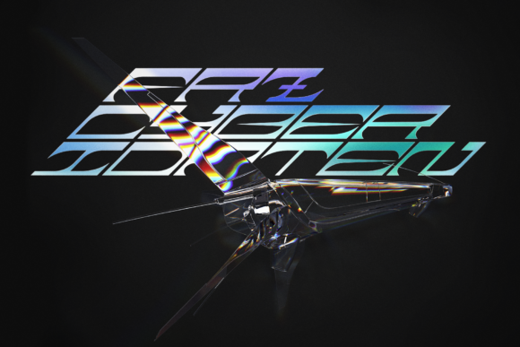 FRZ Cyber Idaten: A Futuristic Display Font for Handmade Makers