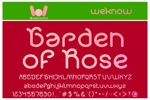 Garden of Rose: A Display Font That Commands Attention
