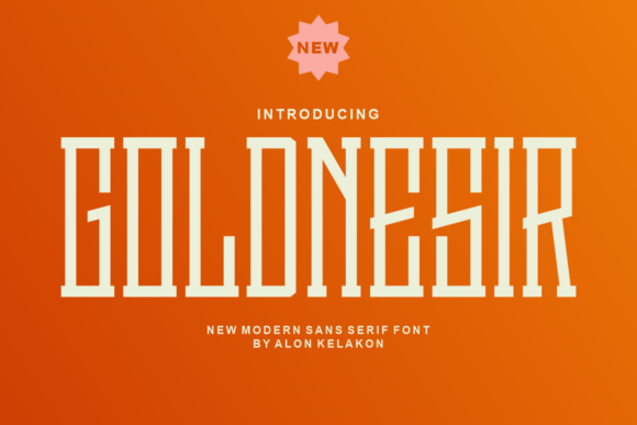 Goldnesir: A Display Font That Earns Its Shine