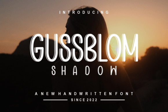 Gussblom Shadow: A Sweet, Elegant Display Typeface for Real Branding