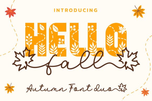 Hello Fall Duo: A Warm, Professional Display Font for Small Businesses