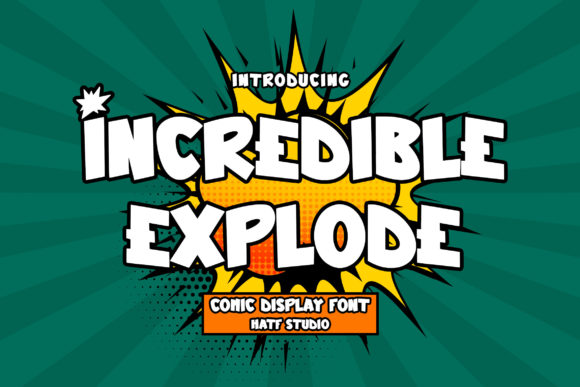 Incredible Explode: A Bold Display Font That Commands Attention