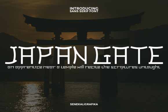 Japan Gate: A Display Font That Brings Quiet Confidence to Your Brand