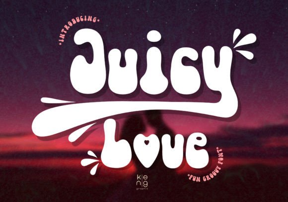 Juicy Love: A Display Font That Feels Like a Warm, Confident Smile