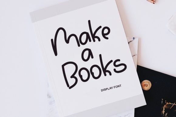 Make a Books: A Handwritten Display Font for Crafters