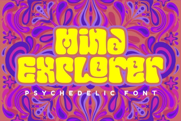 Mind Explorer: A Psychedelic Display Font for Editorial Impact