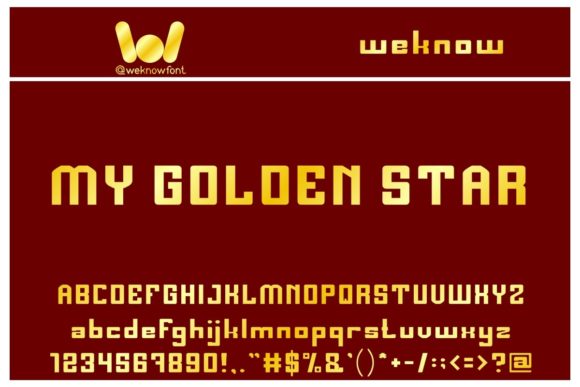 My Golden Star: A Display Font That Adds Warmth and Personality