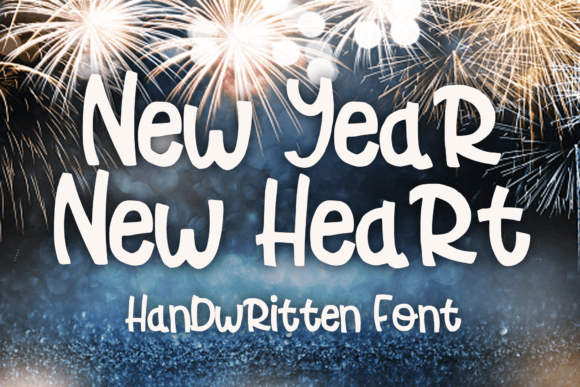 New Year New Heart: A Cheerful Display Font for Digital Brands