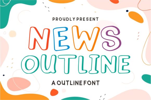 News Outline: A Playful Display Font for Bold Digital Headlines
