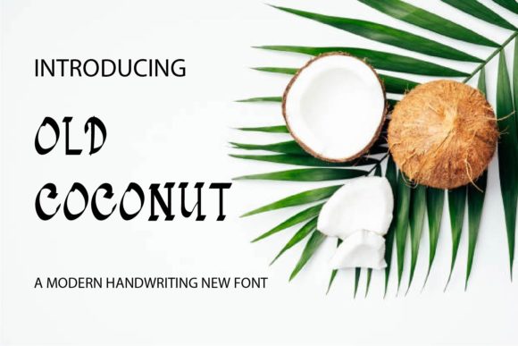 Old Coconut Font: A Playful Display Typeface That Feels Like Hand-Drawn Charm
