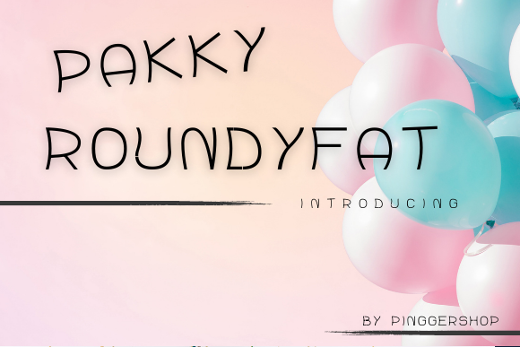 Pakky Roundyfat: A Display Font That Feels Like a Gentle Pause