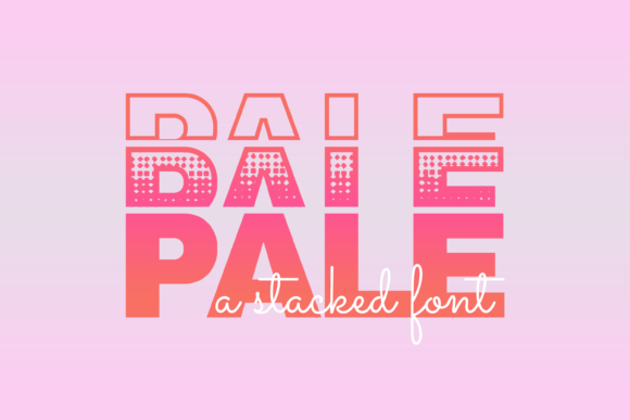 Pale: A Refined Display Font for Editorial Design