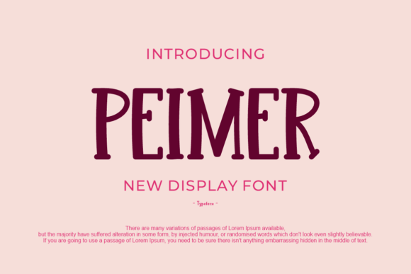 Peimer: A Whimsical Display Font for Scroll-Stopping Campaigns