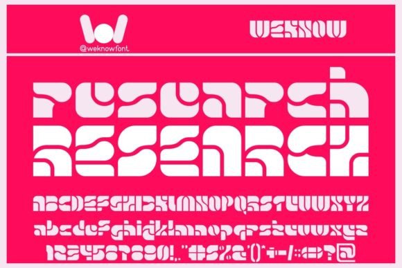 Research Font: A Display Typeface That Cuts Through the Feed