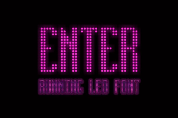Running Led: A Display Font That Grabs Attention in 0.3 Seconds
