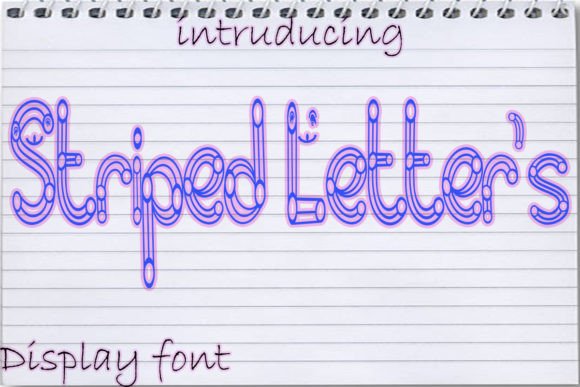 Striped Letters: A Playful Display Font That Actually Works