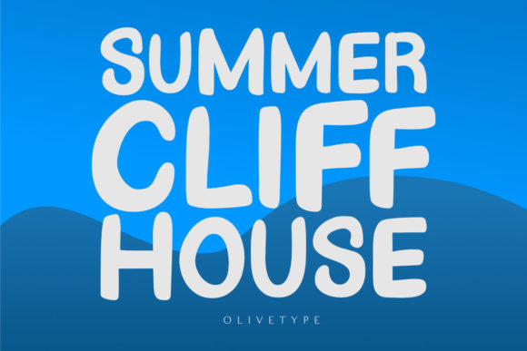 Summer Cliff House: A Playful Display Font for Digital Branding