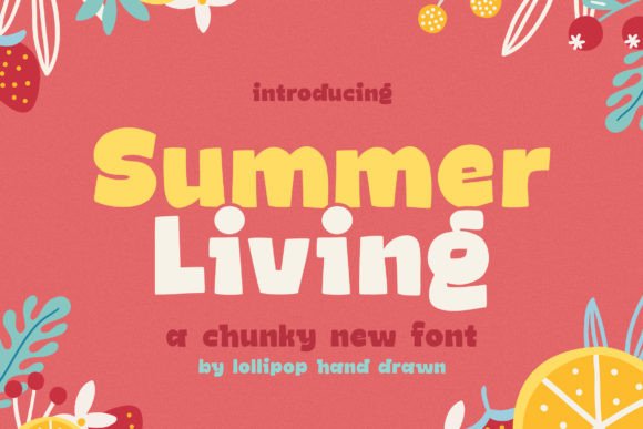Summer Living: A Playful Display Font for Handmade Charm