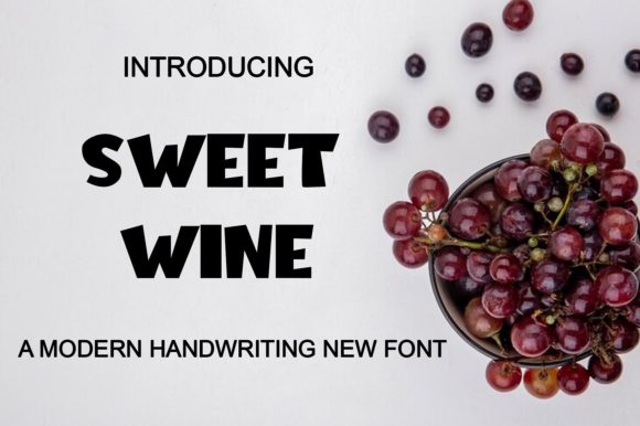 Sweet Wine: A Playful Display Font for Editorial Charm