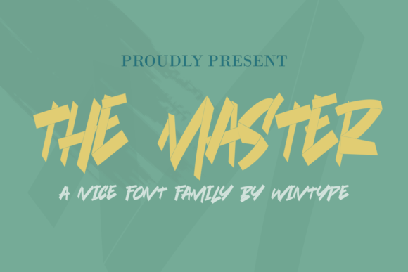 The Master: A Modern Stencil Typeface for Digital Branding