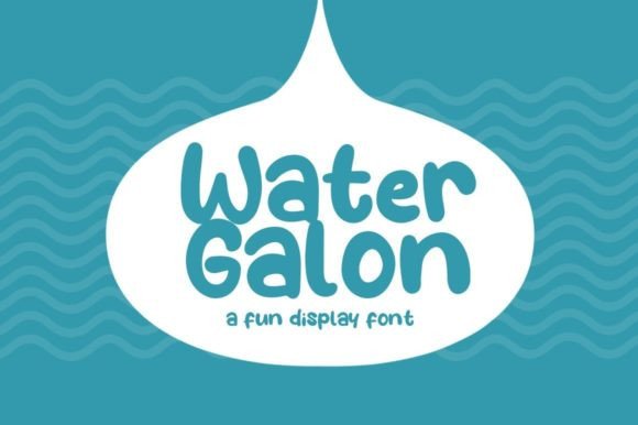Water Galon: A Playful Display Font That Lifts Real Branding
